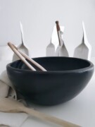 black pottery schaal pasta salade schalen ovenschaal