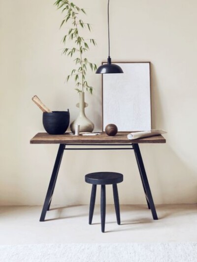 office desk reclaimed wood and acacia