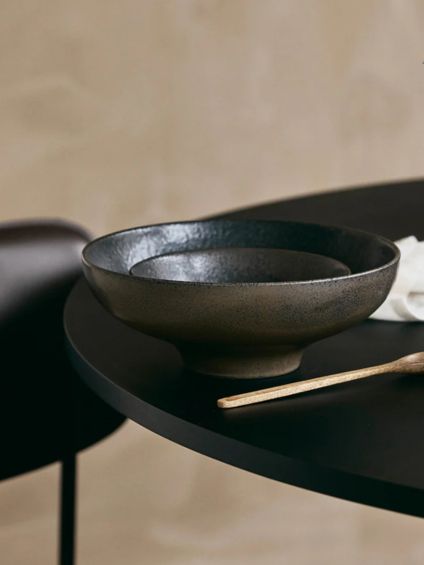 schaal inez zwart bowl nordal interiors