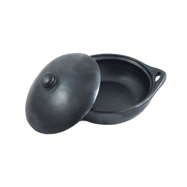black pottery lage kookpan rond ch46.3 black pottery lage kookpan rond ch46.3