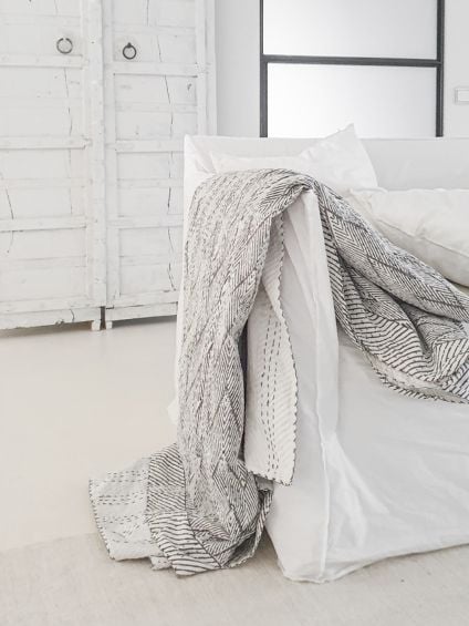 kanta quilt sprei india handblokprint frisze blik