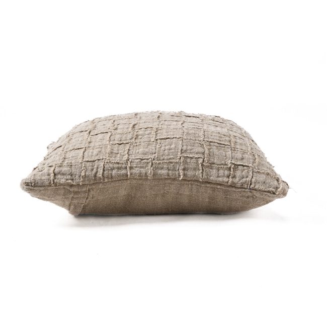 the linen damier cushion cover natural the linen damier cushion cover natural