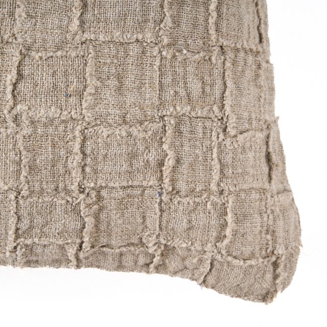 the linen damier cushion cover natural the linen damier cushion cover natural