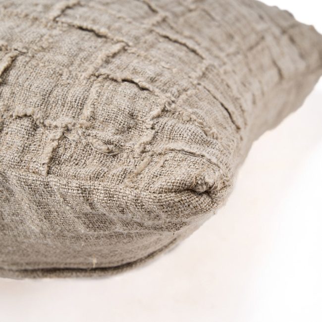 the linen damier cushion cover natural the linen damier cushion cover natural