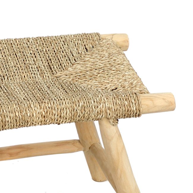 the porto seagrass stool natural m