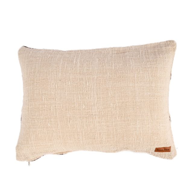the cocoa patchwork cushion cover natural brown the cocoa patchwork cushion cover natural brown
