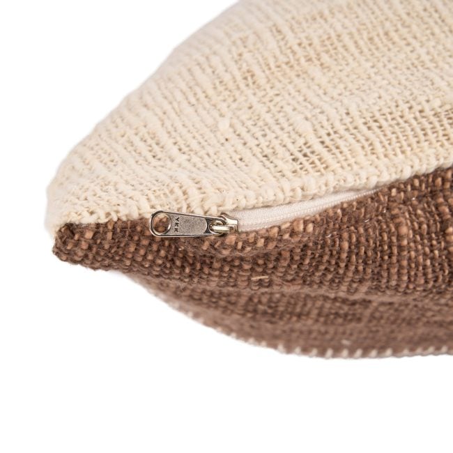 the cocoa patchwork cushion cover natural brown the cocoa patchwork cushion cover natural brown