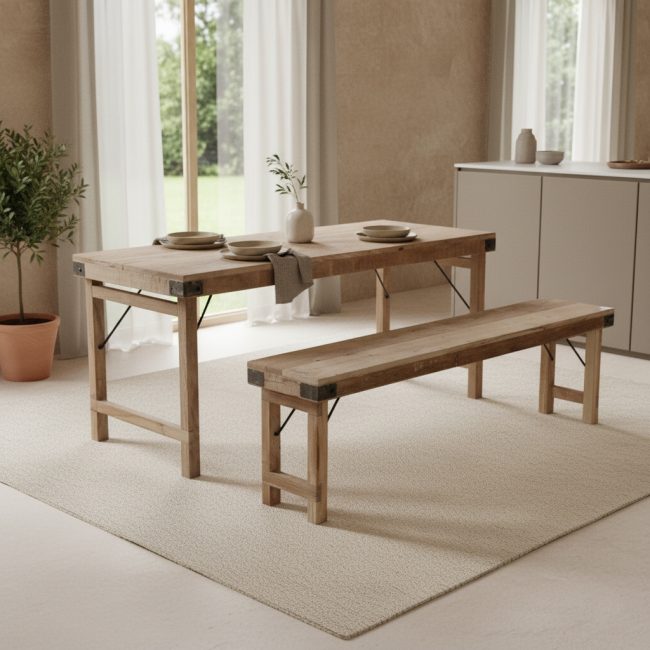 limewash inklapbare eetkamerbank fsc gerecycled hout 160 cm limewash inklapbare eetkamerbank fsc gerecycled hout 160 cm