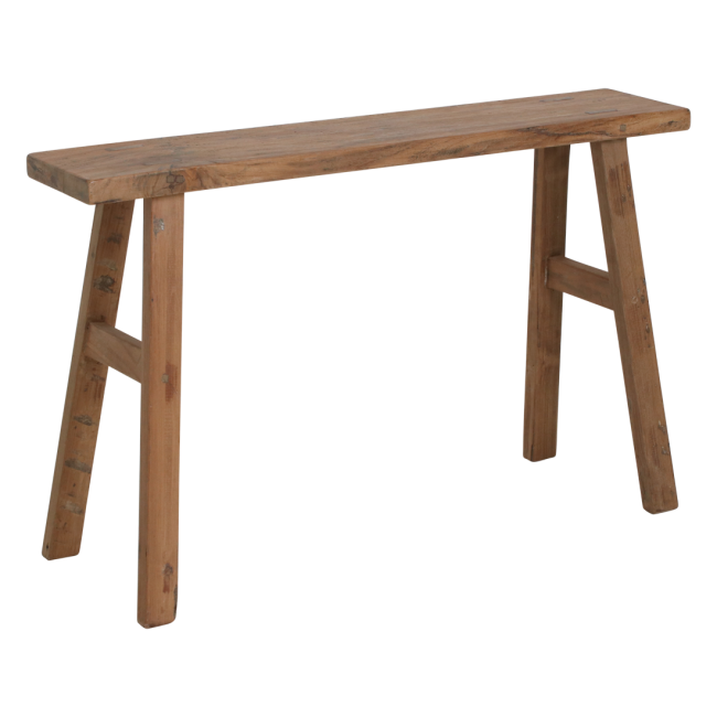 java carpenter bijzettafel/bankje gerecycled hout 80x17x50 cm java carpenter bijzettafel/bankje gerecycled hout 80x17x50 cm