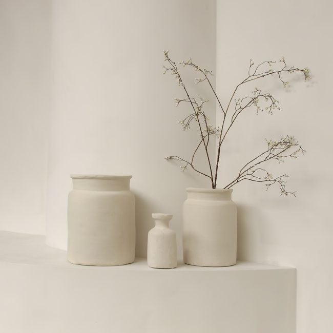 chalk decoratieve vaas mandore m 22x22x31 cm chalk decoratieve vaas mandore m 22x22x31 cm