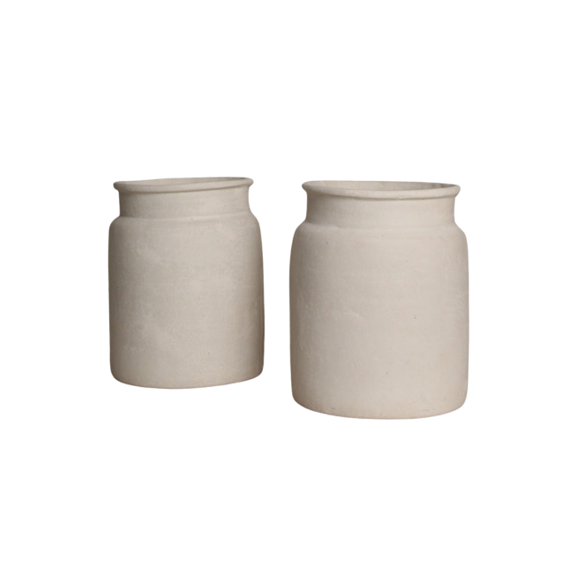 chalk decoratieve vaas mandore l 37,5x37,5x35 cm chalk decoratieve vaas mandore l 37,5x37,5x35 cm