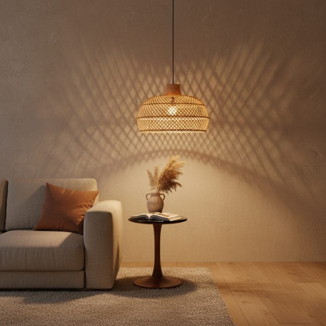 maze rotan hanglamp naturel Ø 57x36 cm