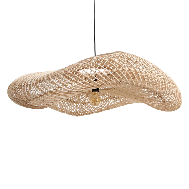wave rotan hanglamp xl Ø90x22 cm