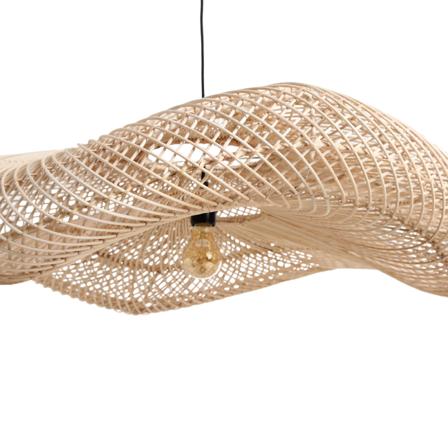 wave rotan hanglamp xl Ø90x22 cm