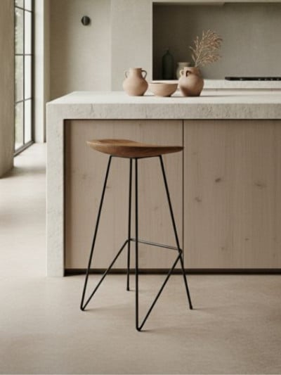 loft teakhouten barkruk naturel 41x42x77 cm loft teakhouten barkruk naturel 41x42x77 cm