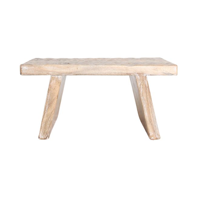 mangohouten bijzettafel/kruk naturel 40x25x20 cm mangohouten bijzettafel/kruk naturel 40x25x20 cm