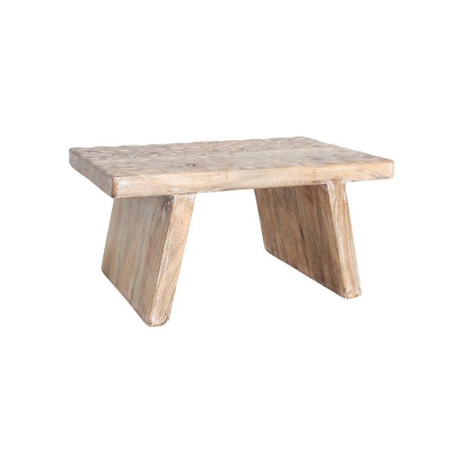 mangohouten bijzettafel/kruk naturel 40x25x20 cm mangohouten bijzettafel/kruk naturel 40x25x20 cm