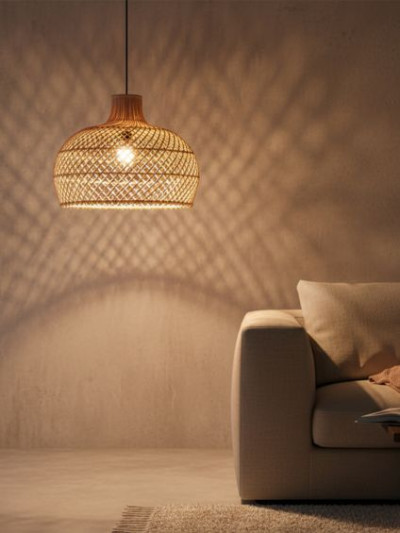 maze rotan hanglamp naturel Ø 42x36 cm