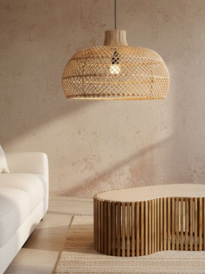maze rotan hanglamp naturel Ø 57x36 cm