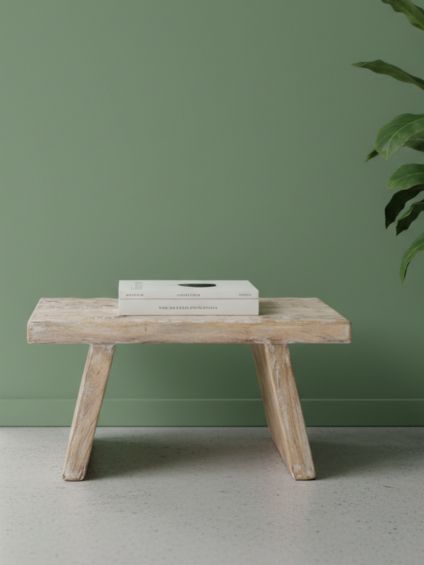mangohouten bijzettafel/kruk naturel 40x25x20 cm mangohouten bijzettafel/kruk naturel 40x25x20 cm