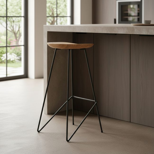loft teakhouten barkruk naturel 41x42x77 cm loft teakhouten barkruk naturel 41x42x77 cm