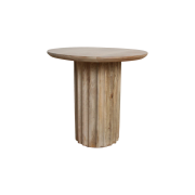 bullnose bijzettafel reversed naturel Ø 50 cm