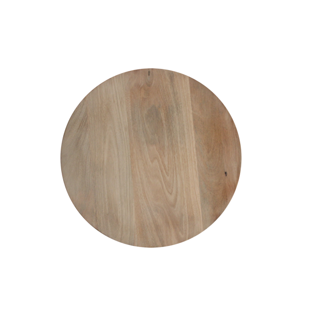bullnose bijzettafel reversed naturel Ø 50 cm