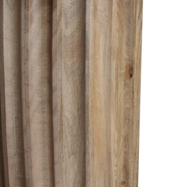bullnose bijzettafel reversed naturel Ø 50 cm