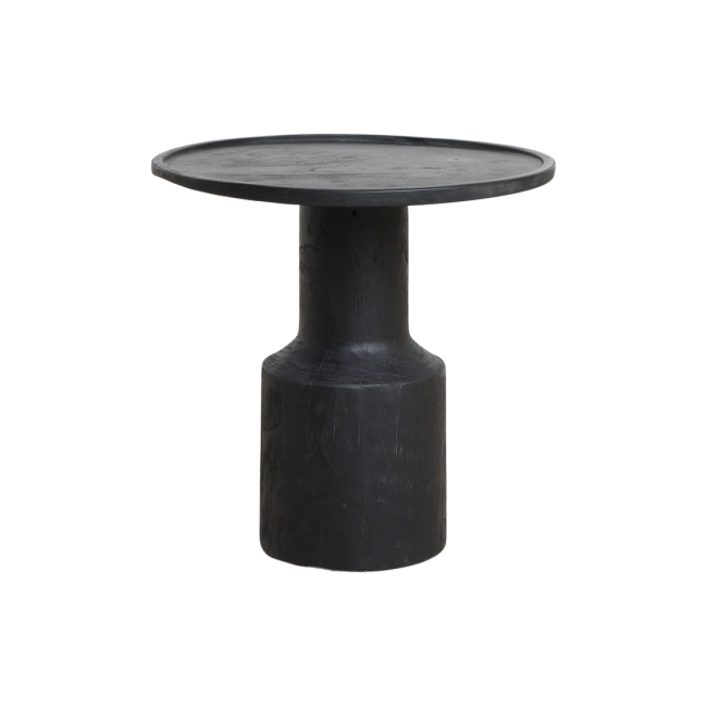nero teakhouten bijzettafel midnight zwart