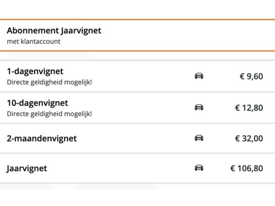 vignet oostenrijk digitaal tarieven