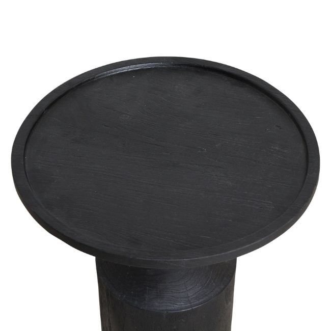 nero teakhouten bijzettafel midnight zwart raw materials