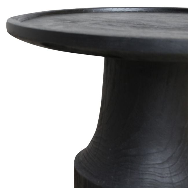 nero teakhouten bijzettafel midnight zwart