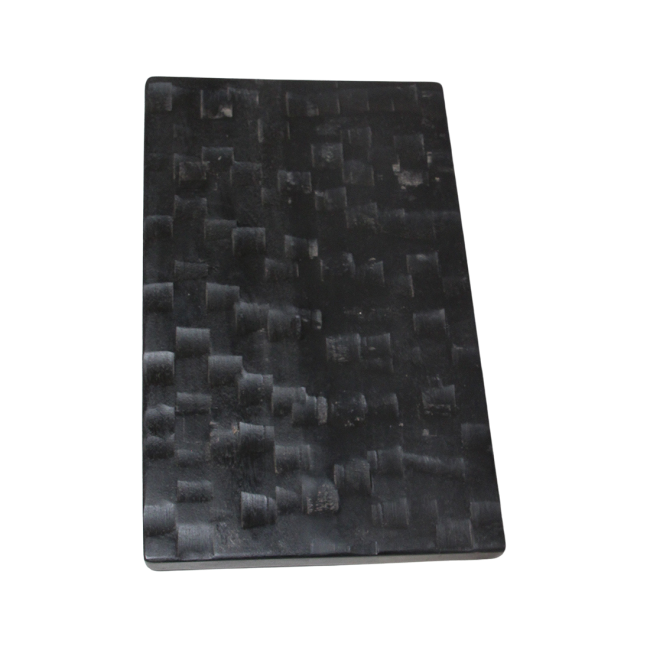 mangohouten bijzettafel/kruk zwart 40x25x20 cm mangohouten bijzettafel/kruk zwart 40x25x20 cm