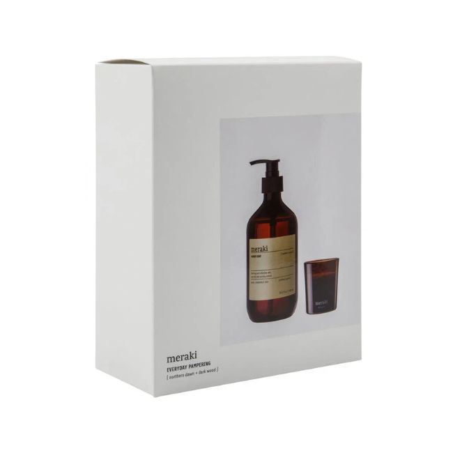 giftbox cadeaubox meraki moments northern dawn handzeep hand soap dark woord kaars geschenkset