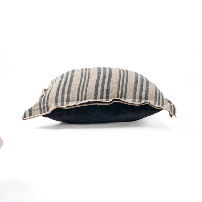 the nordic stripe cushion cover natural black 50x50 the nordic stripe cushion cover natural black 50x50