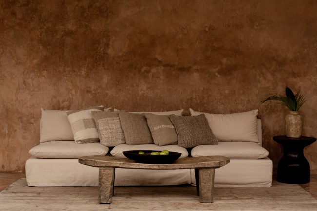 the linen edit cushion cover natural