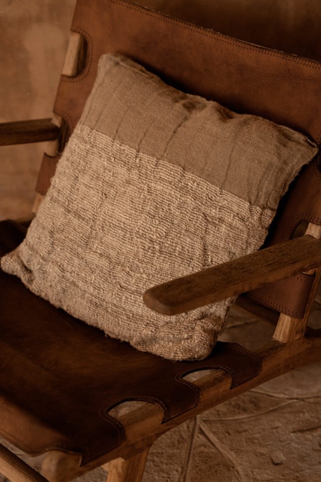 the linen edit cushion cover natural