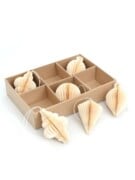kersthangers honeycomb ivoor set 6 stuks kerstdecoratie