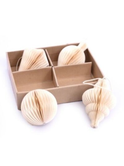 kersthangers honeycomb wit set 4 stuks kerstdecoratie kersthangers honeycomb wit set 4 stuks kerstdecoratie