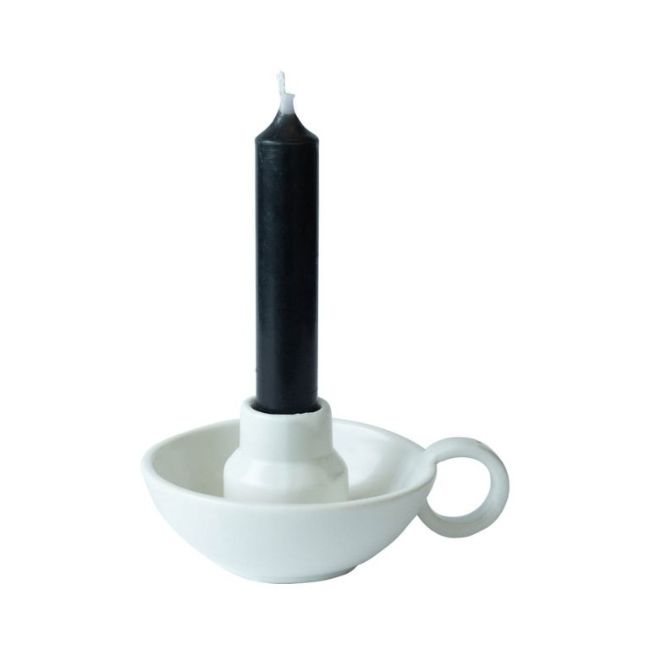 leeff kandelaar chris wit white kaarshouder