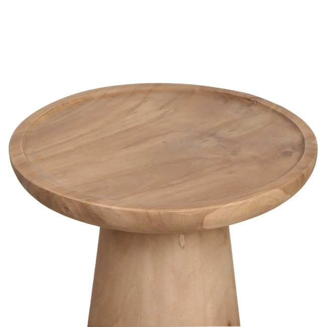 nero teakhouten bijzettafel ray natuurlijk teak