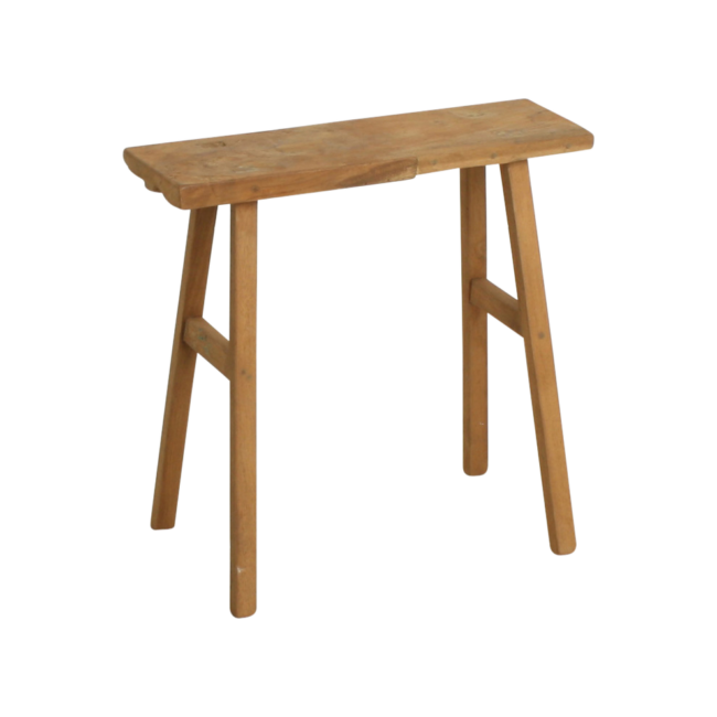 java carpenter bijzettafel/bankje gerecycled hout 40x17x50 cm