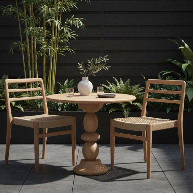 teakhouten bistro tuintafel Ø 69 cm teakhouten bistro tuintafel Ø 69 cm