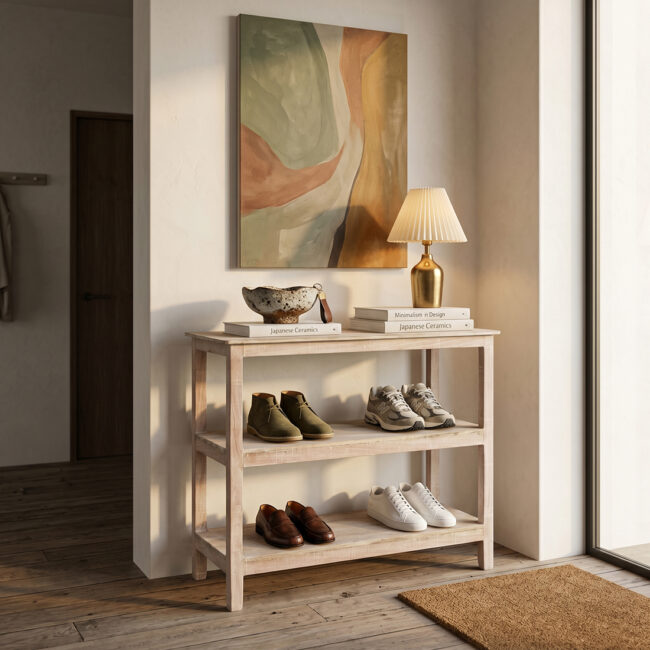 limewash schoenenrek 90x35x76 cm
