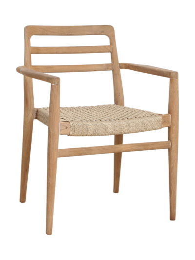 verano teak tuinstoel met armleuning naturel (set of 2) verano teak tuinstoel met armleuning naturel (set of 2)