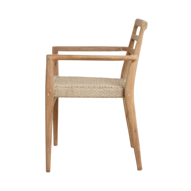 verano teak tuinstoel met armleuning naturel (set of 2) verano teak tuinstoel met armleuning naturel (set of 2)