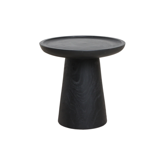nero teakhouten bijzettafel dusk zwart