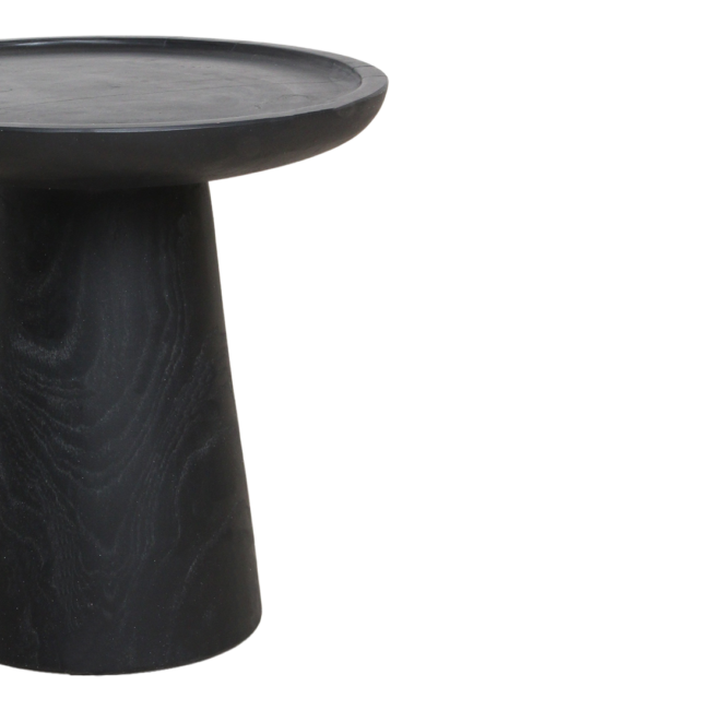 nero teakhouten bijzettafel dusk zwart