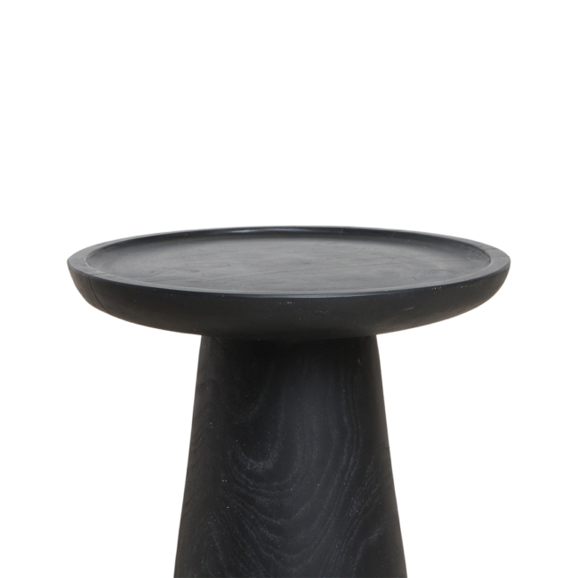 nero teakhouten bijzettafel dusk zwart