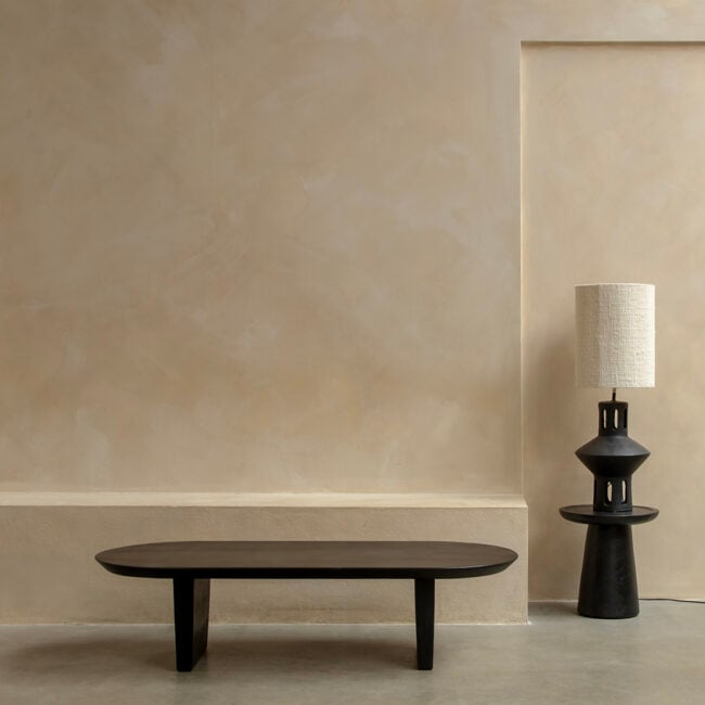 nero teakhouten bijzettafel dusk zwart